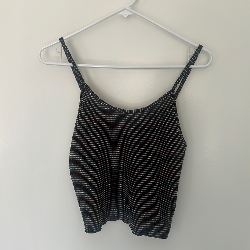 Urban outfitters Sparkle striped tank. Size L